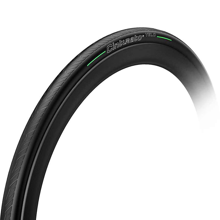 Pirelli, Cinturato Velo TLR, Road Tire, 700x26C, Folding, Tubeless Ready, SmartNET Silica, ArmourTech, 66TPI, Black