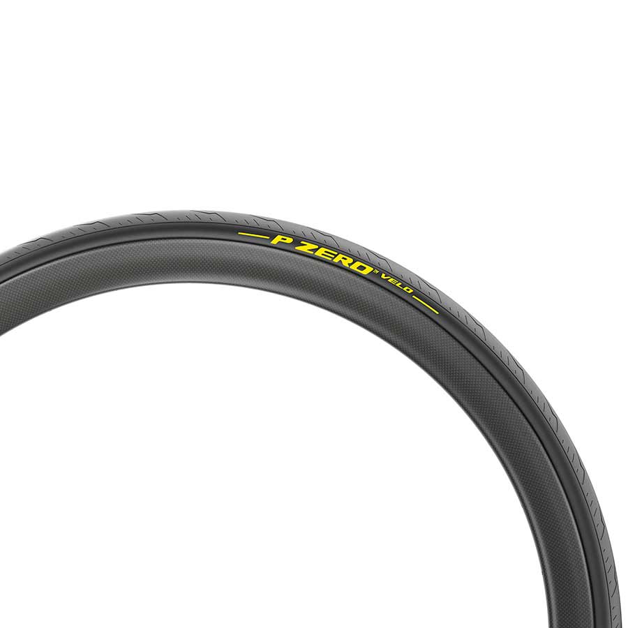 Pirelli, PZero Velo Tubular, Road Tire, 700x25C, Tubular, YellowSOFT, TechBELT, 300TPI, Black