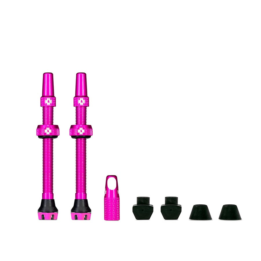 Muc-Off, V2, Tubeless Valve, Presta, 44mm, Black, Pair