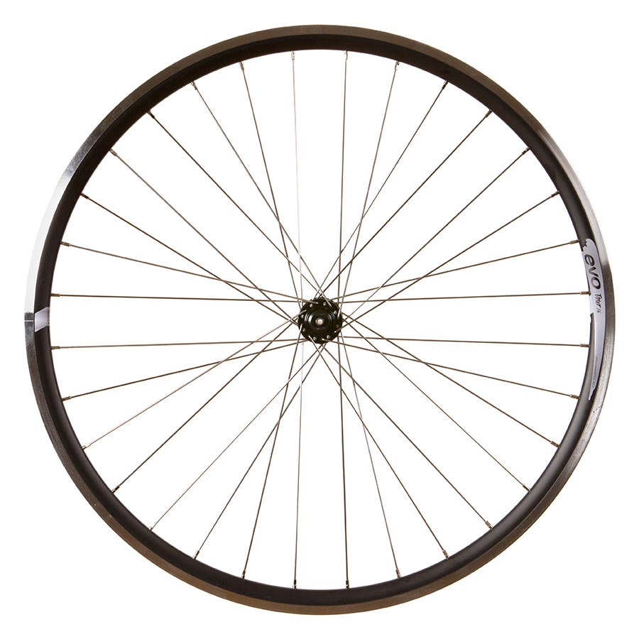 Wheel Shop, Evo Tour 16 Black/ Shimano Sora HB-RS300, Wheel, Front, 700C / 622, Holes: 32, QR, 100mm, Rim