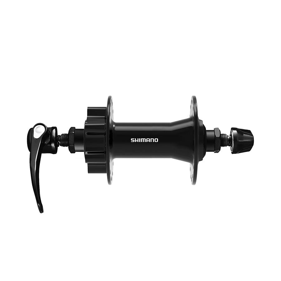 Shimano, HB-QB400, Disc Hub, Front, 32H, 6-bolt, QR, 100mm, Black, EHBQB400BAL