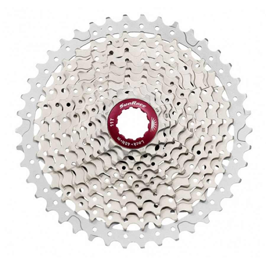 Sun Race, CSMX3, Cassette, 10 sp. 11-42T, For Shimano/SRAM, Metallic Silver