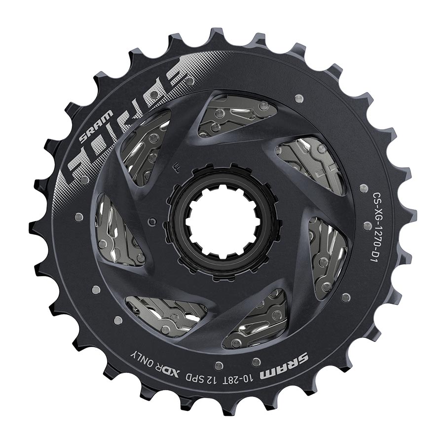 SRAM, XG-1270, Cassette, Silver, Speed: 12, 10-28T