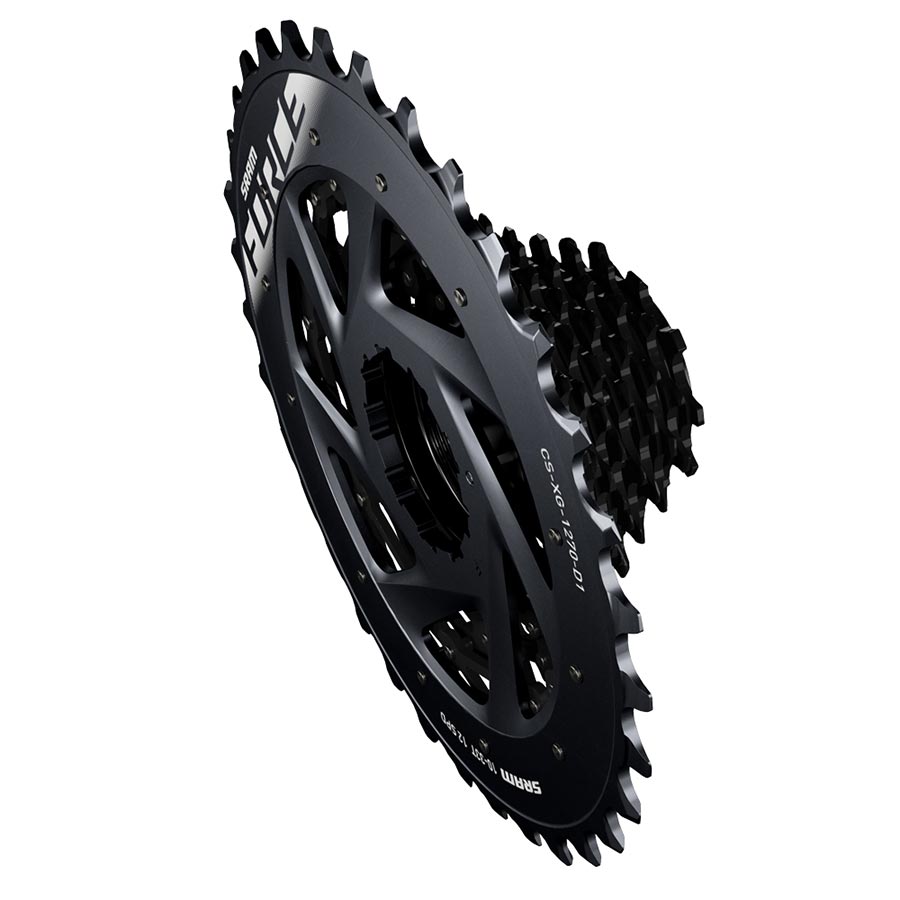 SRAM, XG-1270, Cassette, Silver, Speed: 12, 10-28T