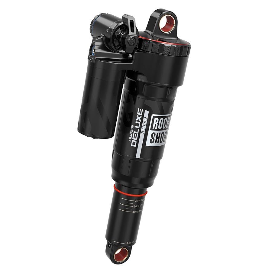 RockShox, Super Deluxe Ultimate RC2T, Rear shock, 230x62.5, Shaft Eyelet: Standard, Body Eyelet: Bearing, Linear Air, 0Neg/1Pos Tokens, LinearReb/MComp, 320lb Lockout