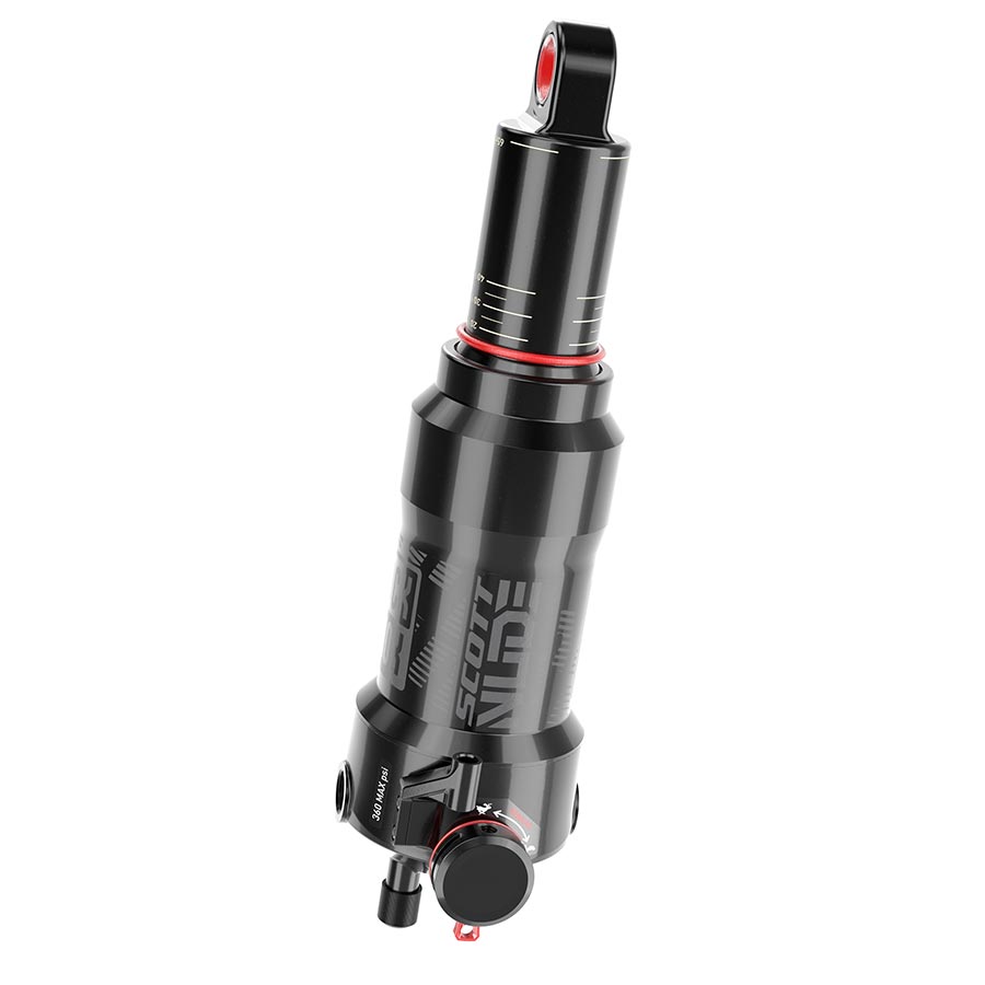 RockShox, Deluxe Nude RL3 C1, Rear shock, 165x45, Shaft Eyelet: Trunnion, Body Eyelet: Standard, Progressive 0Pos/0Neg Tokens, W/1 Efficiency Token, LM Tune,430 Lockout