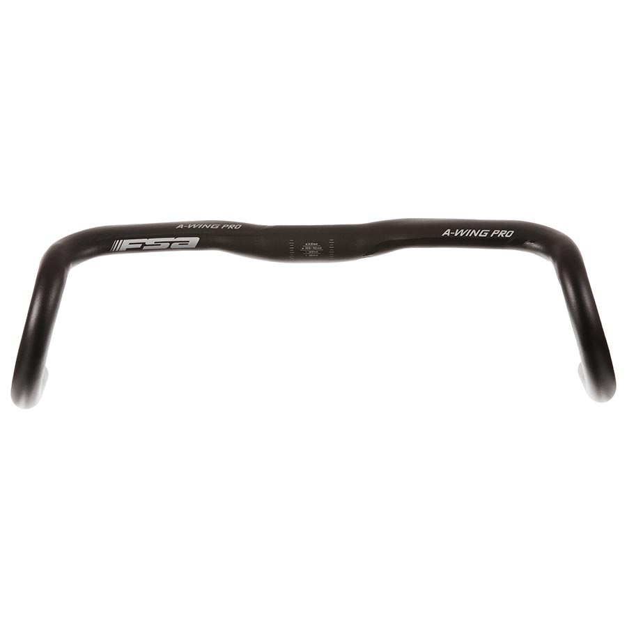 FSA, A-Wing Pro AGX, Drop Handlebar, Diameter: 31.8mm, 420mm, Drop: 120mm, Reach: 80mm, Black