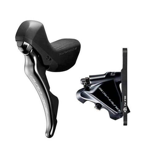 Shimano, Dura-Ace ST-R9120-L / BR-R9170-F, Pre-assembled disc brake, Front, 2 speed, 380g