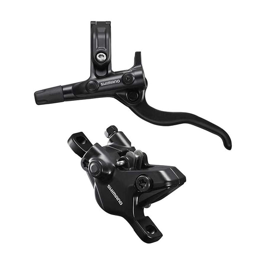 Shimano, Deore BL-M4100 / BR-MT410, MTB Hydraulic Disc Brake, Front, Post mount, Disc: Not included, Black