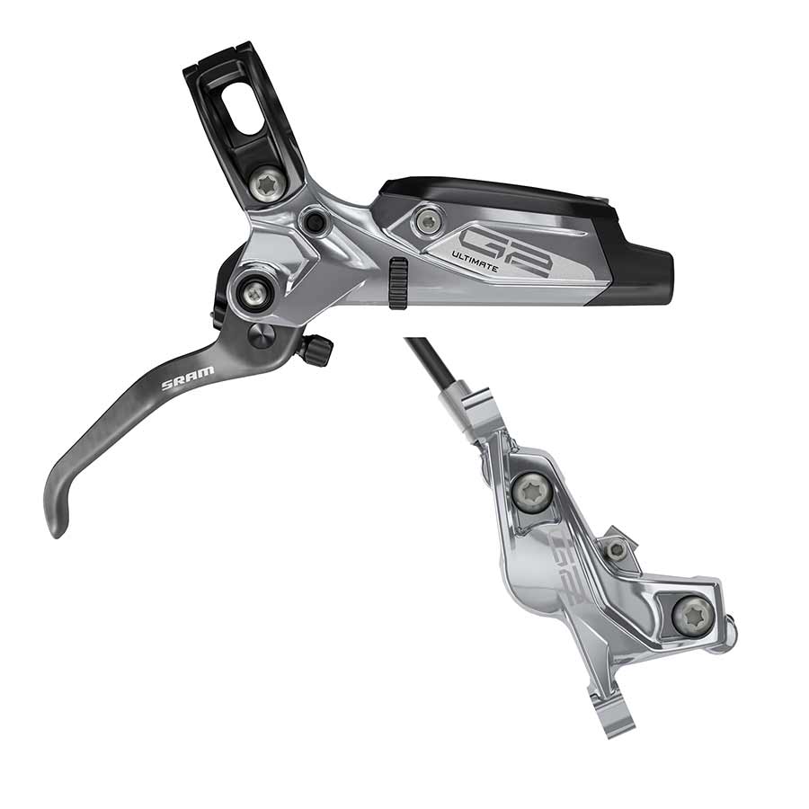 SRAM, G2 Ultimate A2, MTB Hydraulic Disc Brake, Front, Post mount, Disc: Not included, Grey