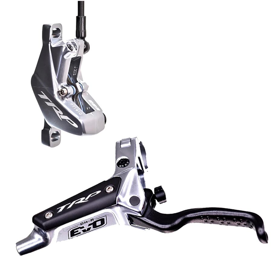 TRP, DH-R EVO, MTB Hydraulic Disc Brake, Right, Post mount, Disc: Not included, 320g, Silver