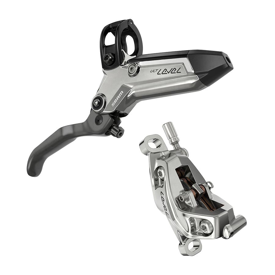 SRAM, Level Ultimate Stealth 4P, MTB Hydraulic Disc Brake, Front, Post mount, Silver