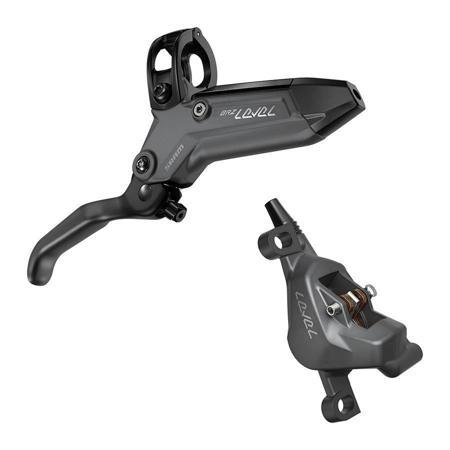 SRAM, Level Bronze Stealth 2P, MTB Hydraulic Disc Brake, Front, Post mount, Grey