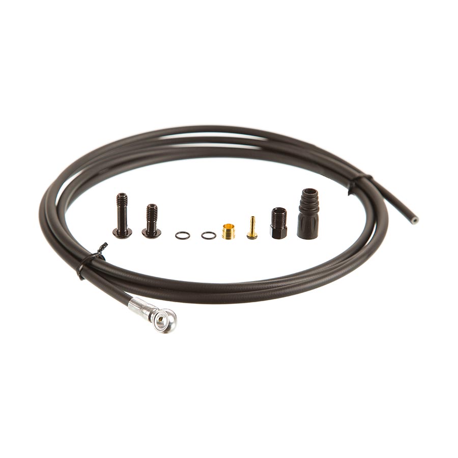 Tektro, Banjo Hose Kit, 5.5mm, 2000mm, Black, Kit