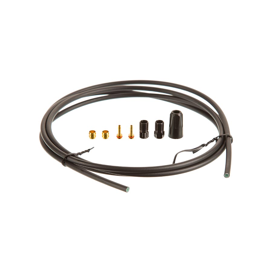 Tektro, Connecting Bolt Hose Kit, 5.5mm, 2000mm, Black, Kit