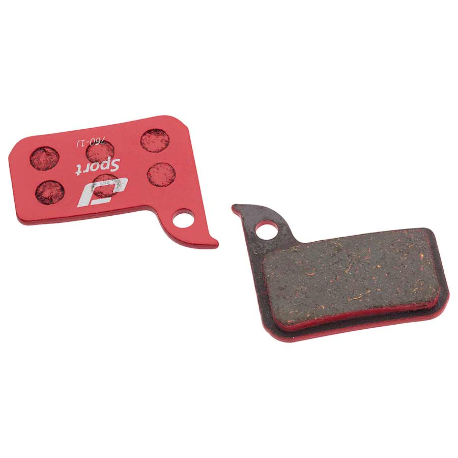 Jagwire, Mountain Sport, Disc Brake Pads, Shape: SRAM Level/2 Piece Road, Semi-Metallic, Pair