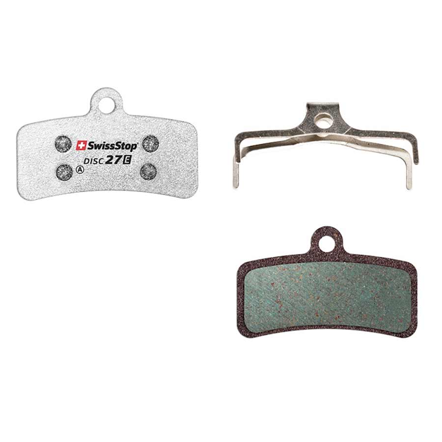 SwissStop, Disc 15 E, Disc brake pads, Shape: Deore BR-MT410, M375/485/486/515525/575/615, Auriga, Hylex, Spyre, Orion, Organic, Pair