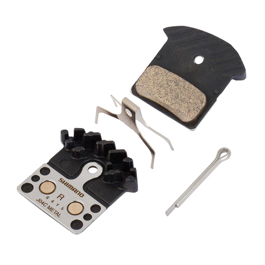 Shimano, J-Type, Disc Brake Pads, Shape: Shimano G-Type/F-Type/J-Type, Metallic, Pair, IBPJ04CMFA