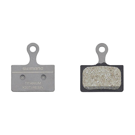 Shimano, K-Type, Disc Brake Pads, Shape: Shimano K-Type/L-Type, Resin, Pair, IBPK05TIRXA