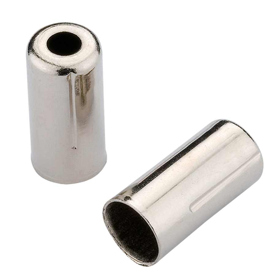 Jagwire, Housing stops for brake housing, 5mm, Brass, Silver, Bottle of 200