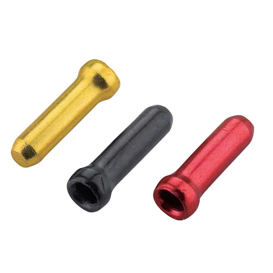 Jagwire, Cable ends, 1.8mm, Gold (30 units), Black (30 units) & Red (30 units)