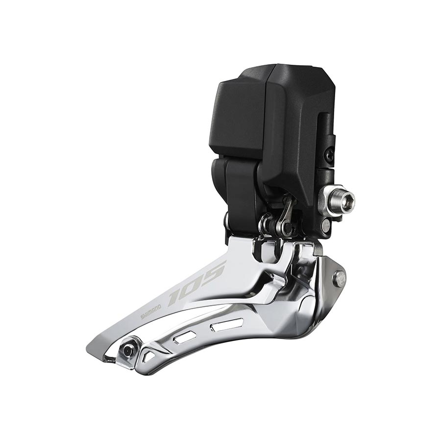 Shimano, 105 Di2 FD-R7150, Front Derailleur, 2x12, Swing: Down, Cable Pull: Di2, Braze-on, IFDR7150F