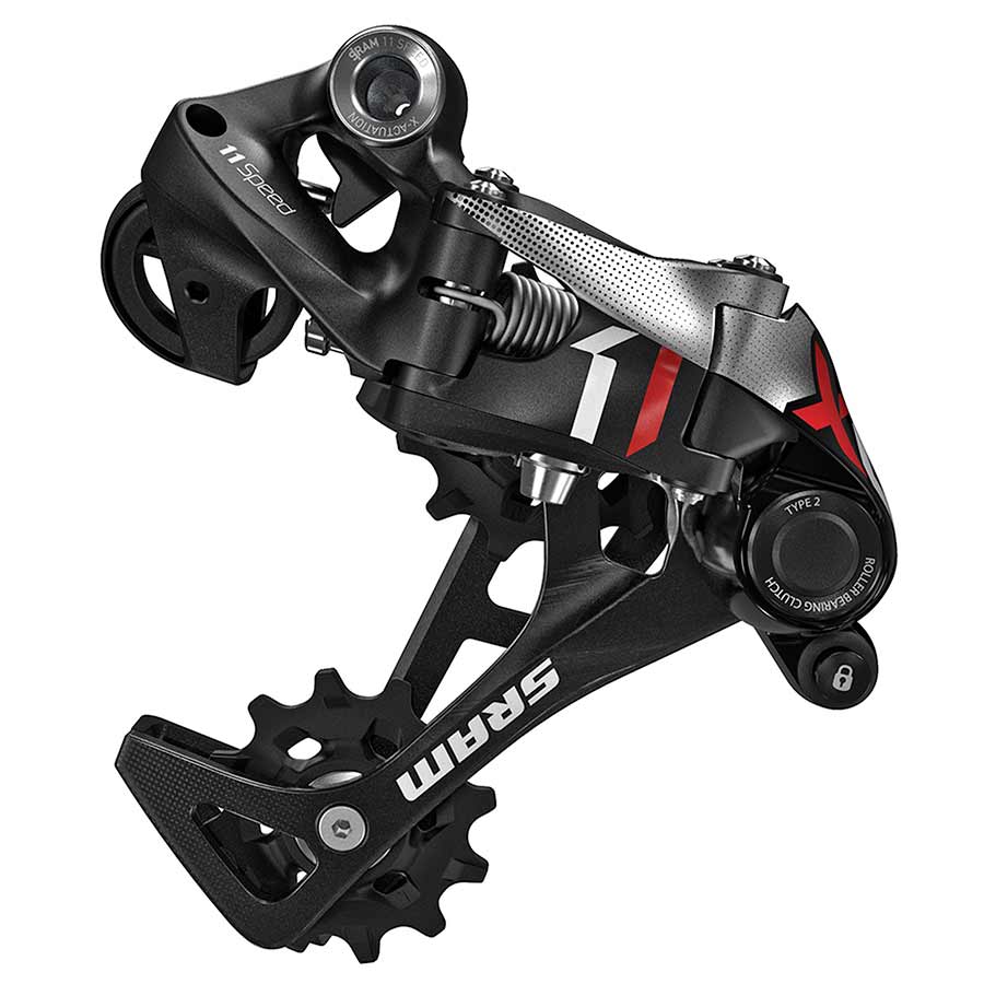 SRAM, X01, Rear derailleur, 11sp., Type 2.1, Medium cage, Black