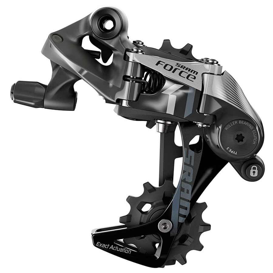 SRAM, Force1 Type 3.0, Rear derailleur, 11sp., Medium, Black