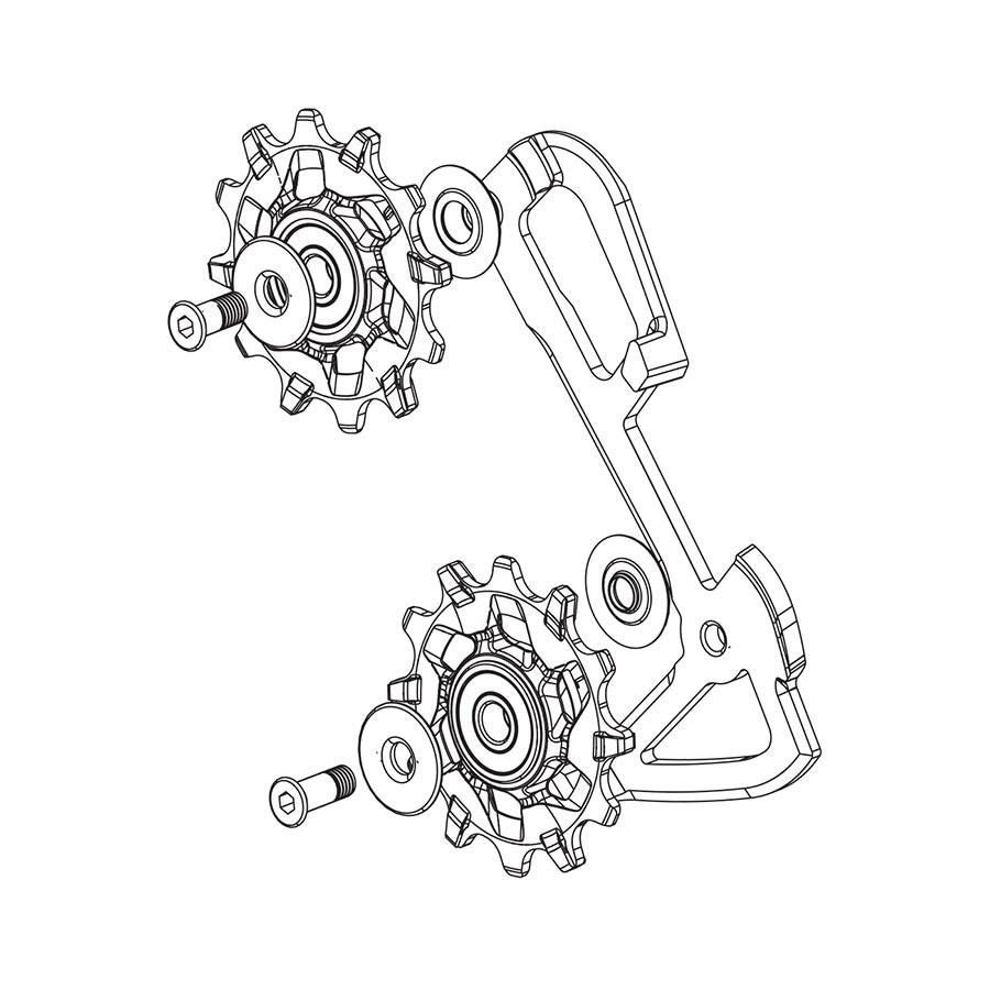 SRAM, X01/X1 11sp Inner Cage/Pulley, X01/XX1 11 speed, Kit