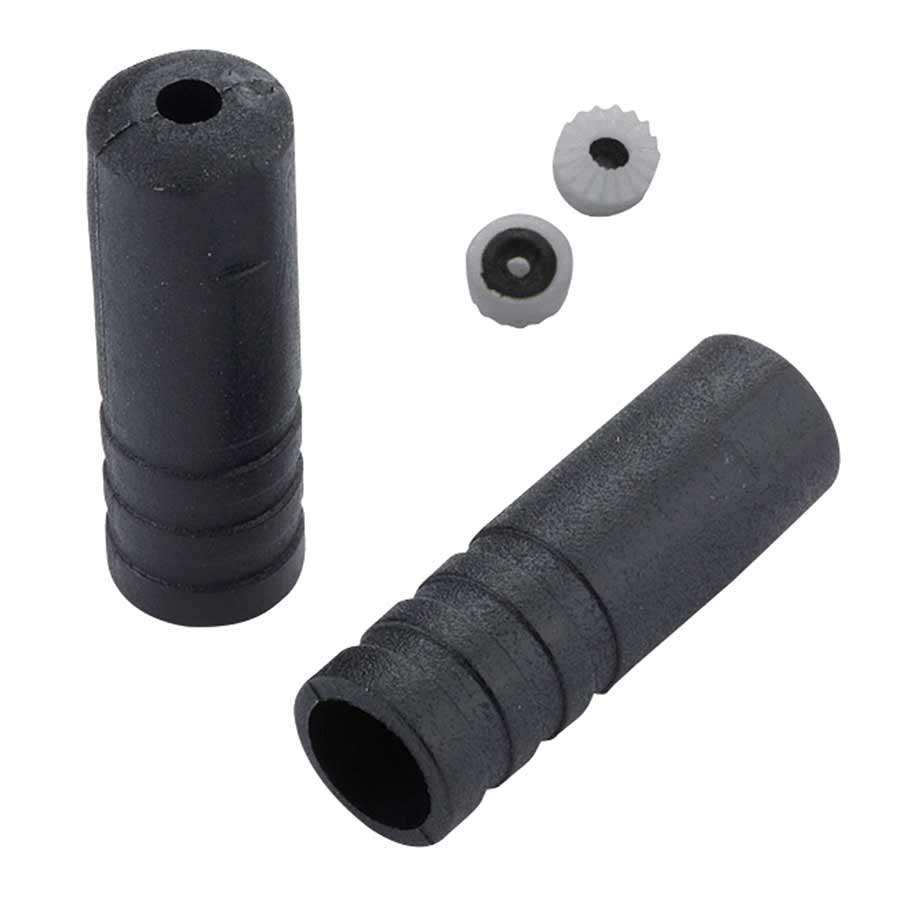 Jagwire, Sealed housing ends, 4mm, Plastic, Black, 100 units