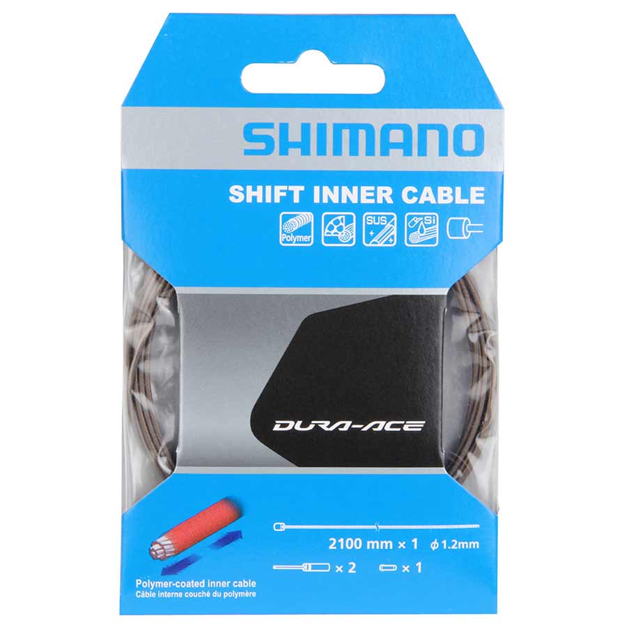 Shimano, Shift cable, Stainless, 1.2x2100mm, Unit