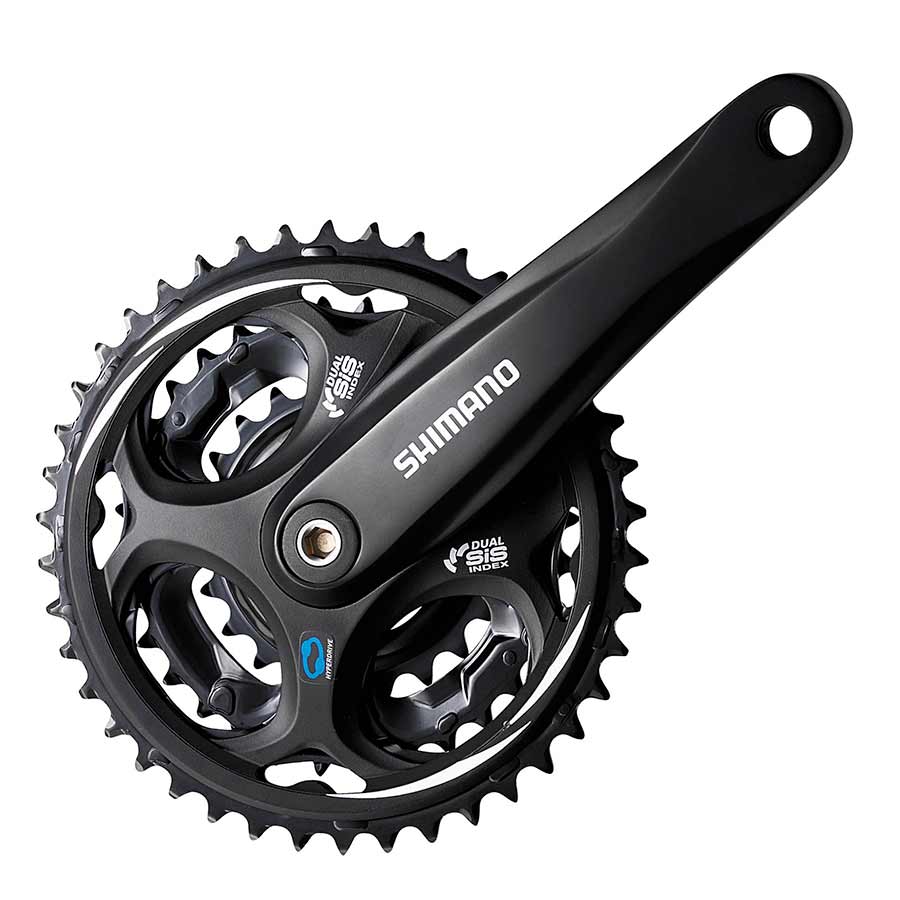 Shimano, Altus FC-M311, Crankset, 7/8 sp., 170mm, 28/38/48T, Riveted, Square, 50 mm, Black