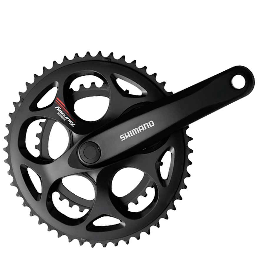 Shimano, FC-A070, Crankset, 7 sp., 170mm, 34/50T, BCD:mm, Square, 43.5mm, Black