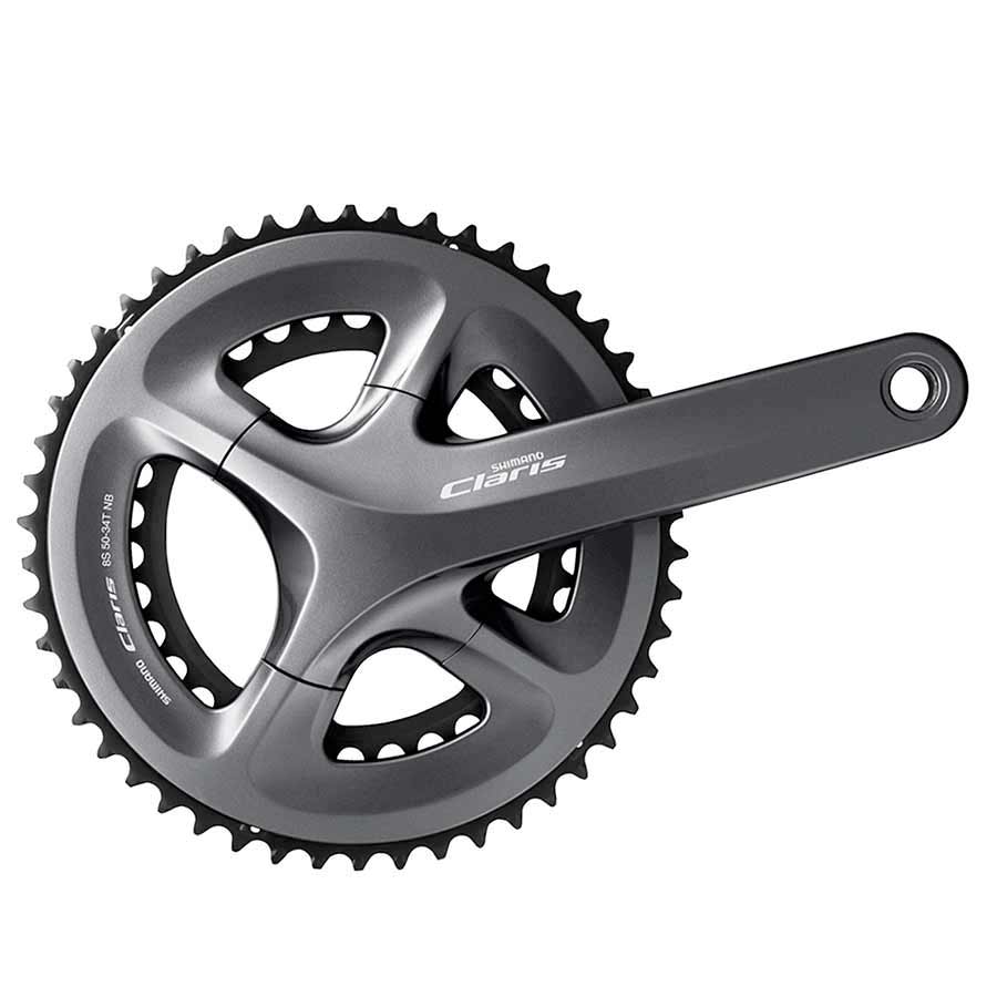 Shimano, Claris FC-R2000, Crankset, Road, 8 sp., 24mm, 34/50T, BCD:110, Hollowtech II, 170mm, Grey