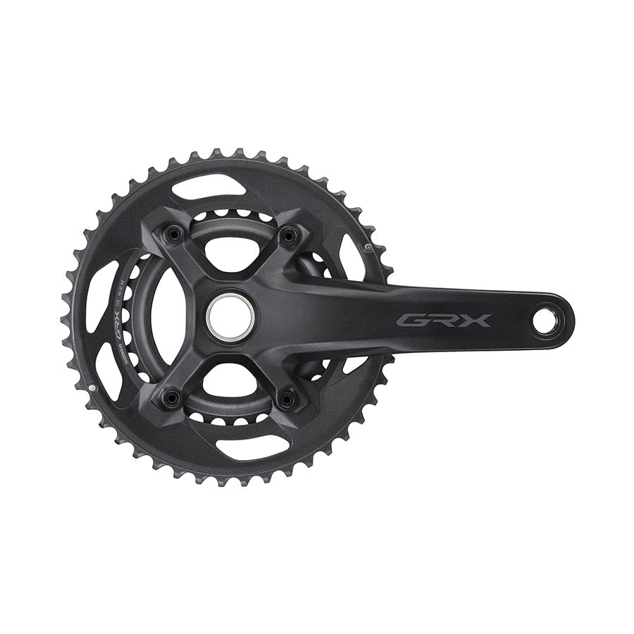 Shimano, GRX FC-RX600-10, Crankset, Speed: 10, Spindle: 24mm, BCD: 80/110, 30/46, Hollowtech II, 170mm, Black, Road Disc