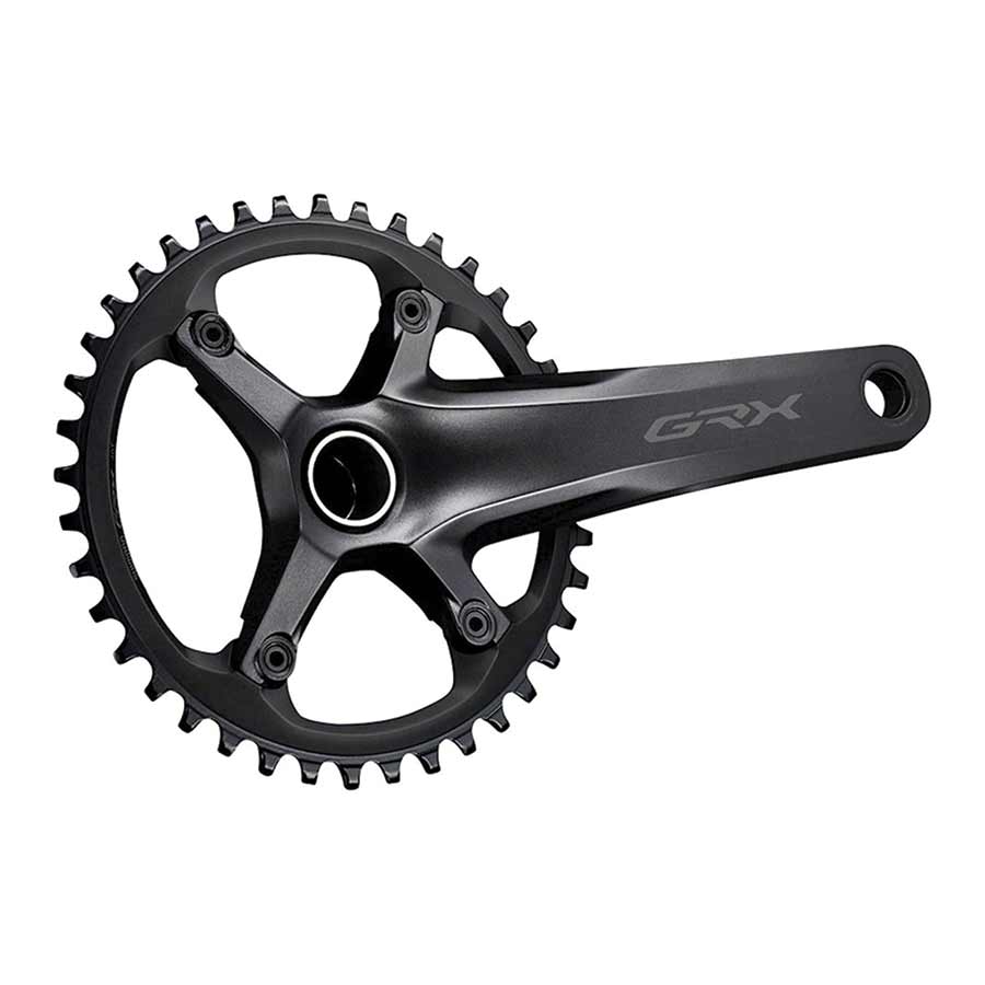 Shimano, GRX FC-RX600-1, Crankset, Speed: 11, Spindle: 24mm, BCD: 110, 40, Hollowtech II, 170mm, Black, Road Disc