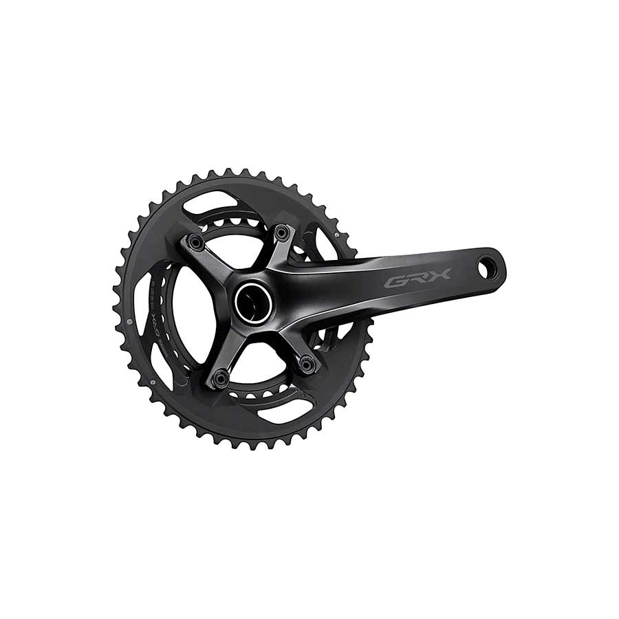 Shimano, GRX FC-RX600-11, Crankset, Speed: 11, Spindle: 24mm, BCD: 80/110, 30/46, Hollowtech II, 170mm, Black, Road Disc