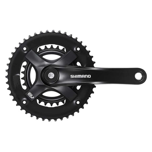 Shimano, FC-TY501-2, Crankset, Speed: 7/8, BCD: Rivets, 30/46, Square, 170mm, Black, MTB