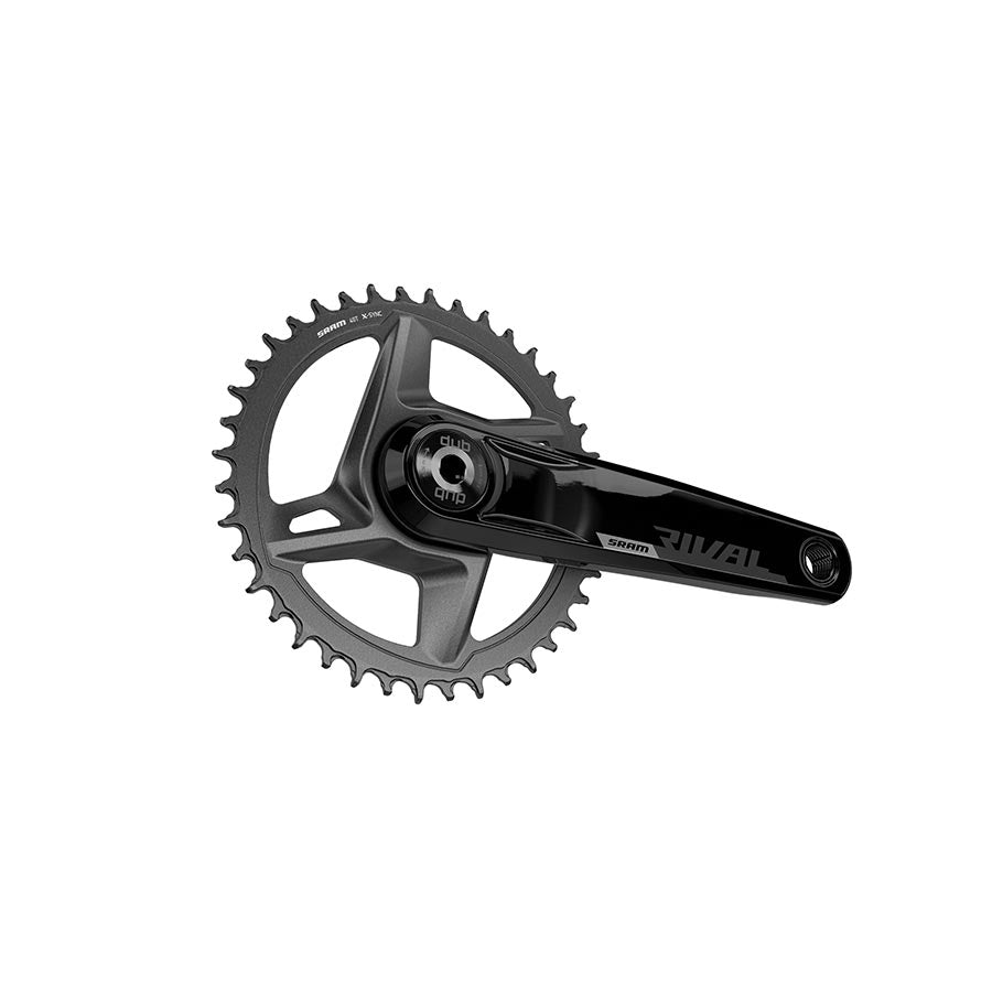 SRAM, Rival D1 Wide 1x, Crankset, Speed: 12, Spindle: 28.99mm, 40, DUB, 160mm, Black, Road Disc