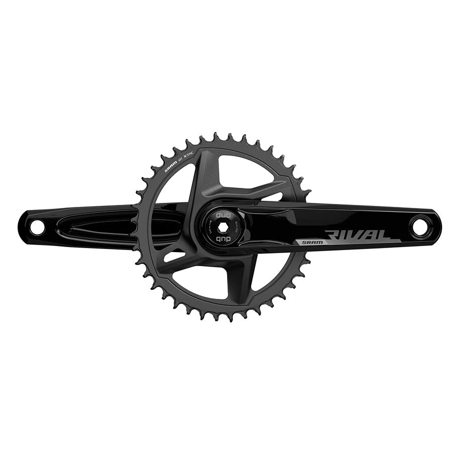 SRAM, Rival D1 Wide 1x, Crankset, Speed: 12, Spindle: 28.99mm, 40, DUB, 160mm, Black, Road Disc