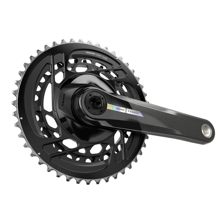 SRAM, Force D2 2x, Crankset, Speed: 12, Spindle: 28.99mm, BCD: Direct Mount, 48/35, DUB, 165mm, Black, Road Disc