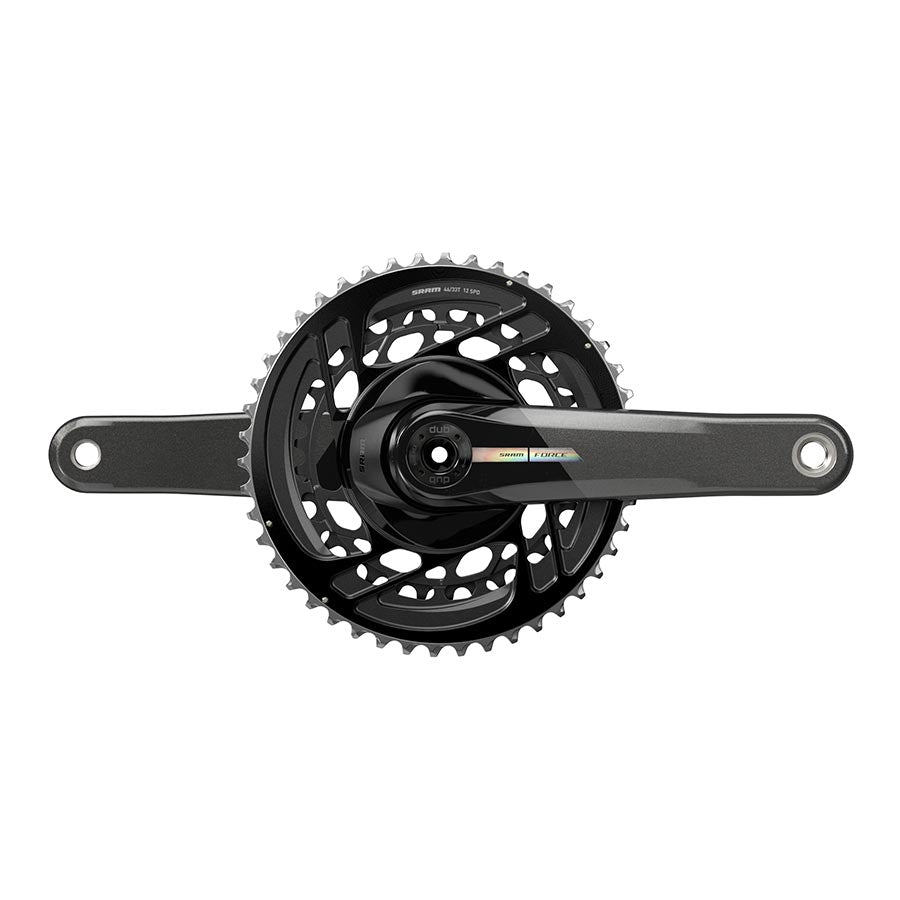 SRAM, Force D2 2x, Crankset, Speed: 12, Spindle: 28.99mm, BCD: Direct Mount, 48/35, DUB, 165mm, Black, Road Disc