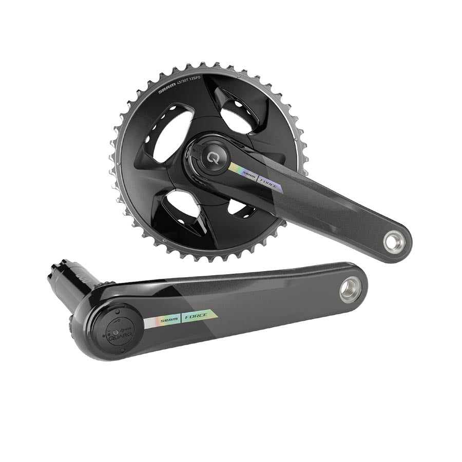 SRAM, Force D2 2x Wide, Power Meter Crankset, Speed: 12, Spindle: 28.99mm, BCD: Direct Mount, 43/30, DUB, 165mm, Black, Road Disc