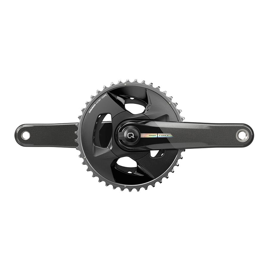 SRAM, Force D2 2x Wide, Power Meter Crankset, Speed: 12, Spindle: 28.99mm, BCD: Direct Mount, 43/30, DUB, 165mm, Black, Road Disc