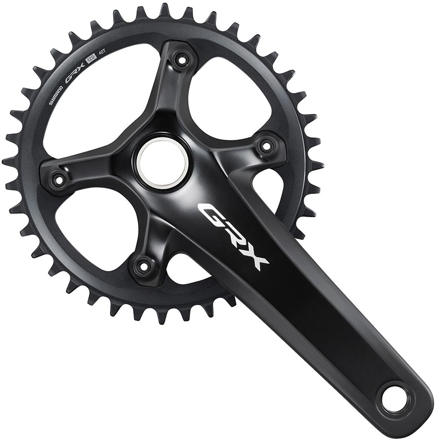 Shimano, GRX FC-RX820-1, Crankset, Speed: 12, Spindle: 24mm, BCD: 110, 40, Hollowtech II, 170mm, Black, Road Disc