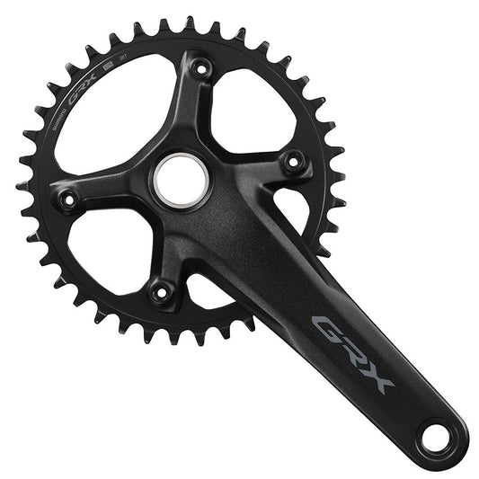 Shimano, GRX FC-RX610-1, Crankset, Speed: 12, Spindle: 24mm, BCD: 110, 40, 165mm, Black, Road Disc