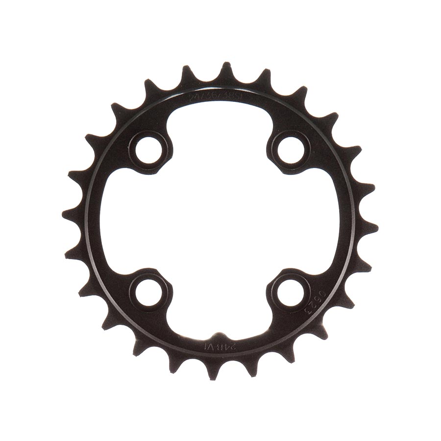 Truvativ, 24T, 9 sp, BCD 64mm, 4-Bolt, Inner Chainring, For MTB triple, Aluminum, Black, 11.6215.093.000