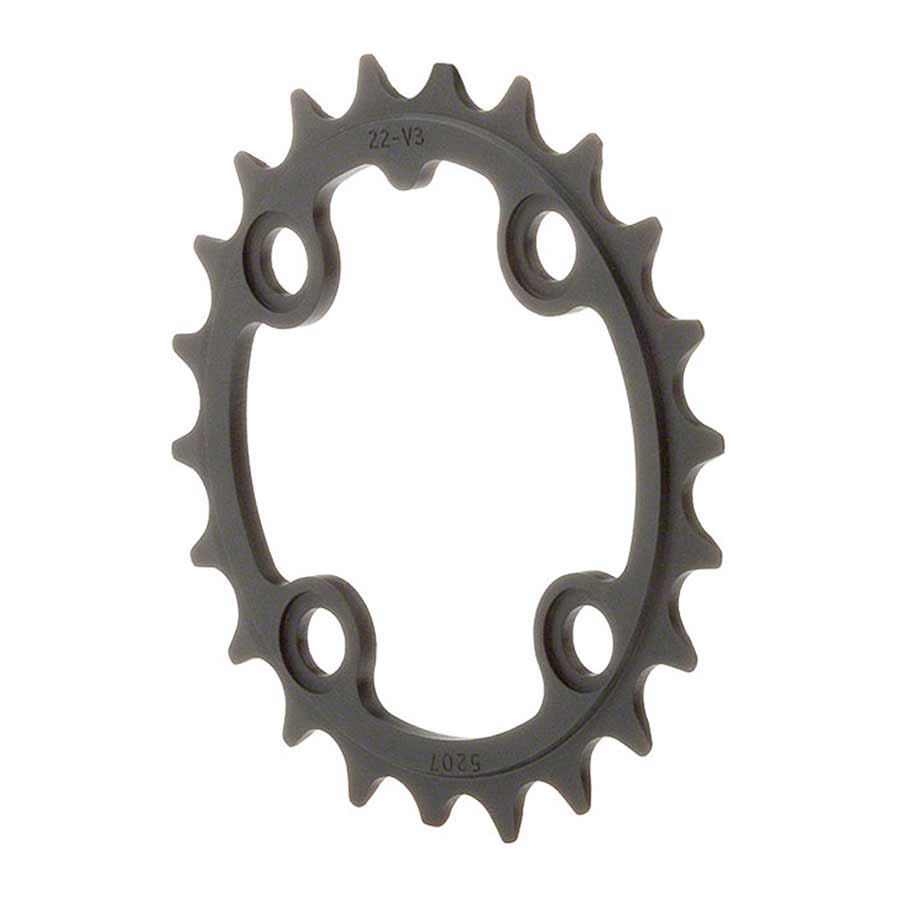 Truvativ, 22T, 8-9-10sp, BCD 64mm, 4-Bolt, Inner Chainring, For MTB triple, Aluminum, Black, 11.6215.089.000