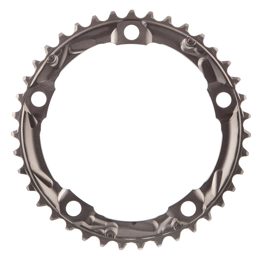 Shimano, Y1M498010, 39T, 10sp, BCD: 130mm, 5 Bolt, 105 FC-5703, Inner Chainring, For Route triple, Aluminum, Silver