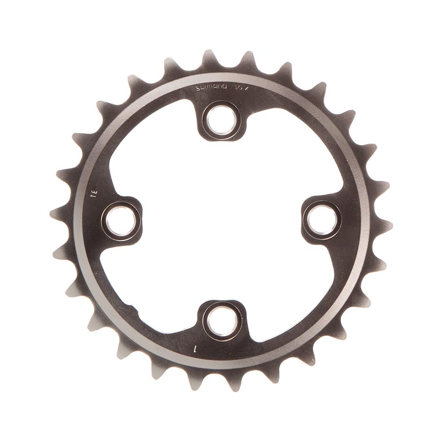 Shimano, Y1ML26000, 26T, 10sp, BCD: 64mm, 4 Bolt, XT FC-M785, Inner Chainring, For Pour 38D, Aluminum, Silver